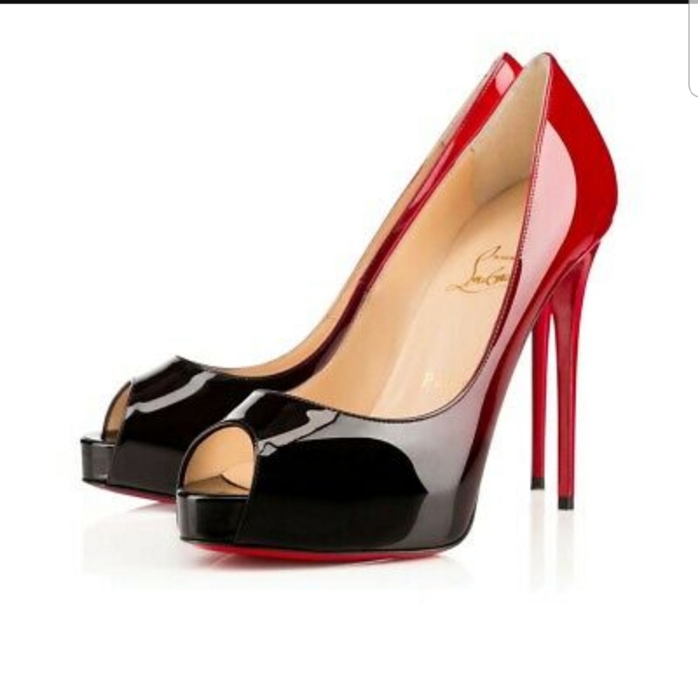 Christian Louboutin Very Prive 100mm Pat Red/Black